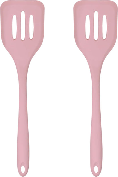 Silicone Pastry Brush Set – 2-Piece Set of Basting Brushes for Cuisine and BBQ – Kitchen Tools and Accessories with Comfortable Handles, Heat-Resistant Utensils for Cooking & Baking – Pastel Pink