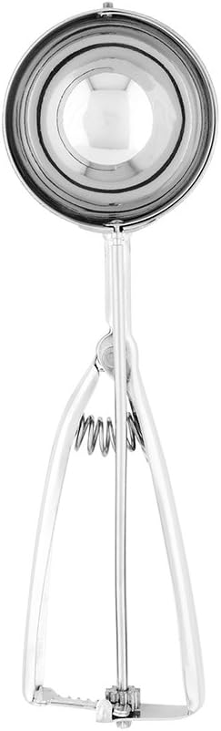 Restaurantware-Met Lux 0.5 Ounce Gelato Scoop, 1 Ambidextrous Ice Cream Scoop - Built-In Blade, Dishwashable, Stainless Steel Cookie Dough Scoop, Comfortable Grip, For All Ingredients