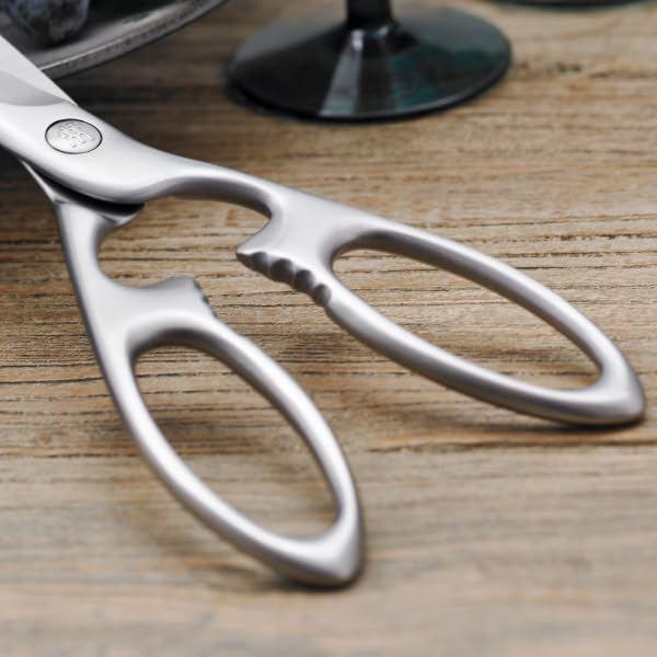 ZWILLING Twin 7.9-inch Kitchen Shears, Heavy Duty Multi-Purpose Scissors with Forged Stainless Steel Blades, Built-In Bottle Opener & Soft Grip – Dishwasher Safe for Meat, Poultry, Herbs & BBQ