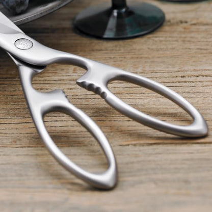 ZWILLING Twin 7.9-inch Kitchen Shears, Heavy Duty Multi-Purpose Scissors with Forged Stainless Steel Blades, Built-In Bottle Opener & Soft Grip – Dishwasher Safe for Meat, Poultry, Herbs & BBQ