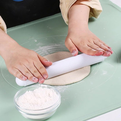 Growtail Rolling Pin Fondant Cake Dough Roller Plastic Non-stick Kitchen Rolling Pin for Cake Bread Set of 2