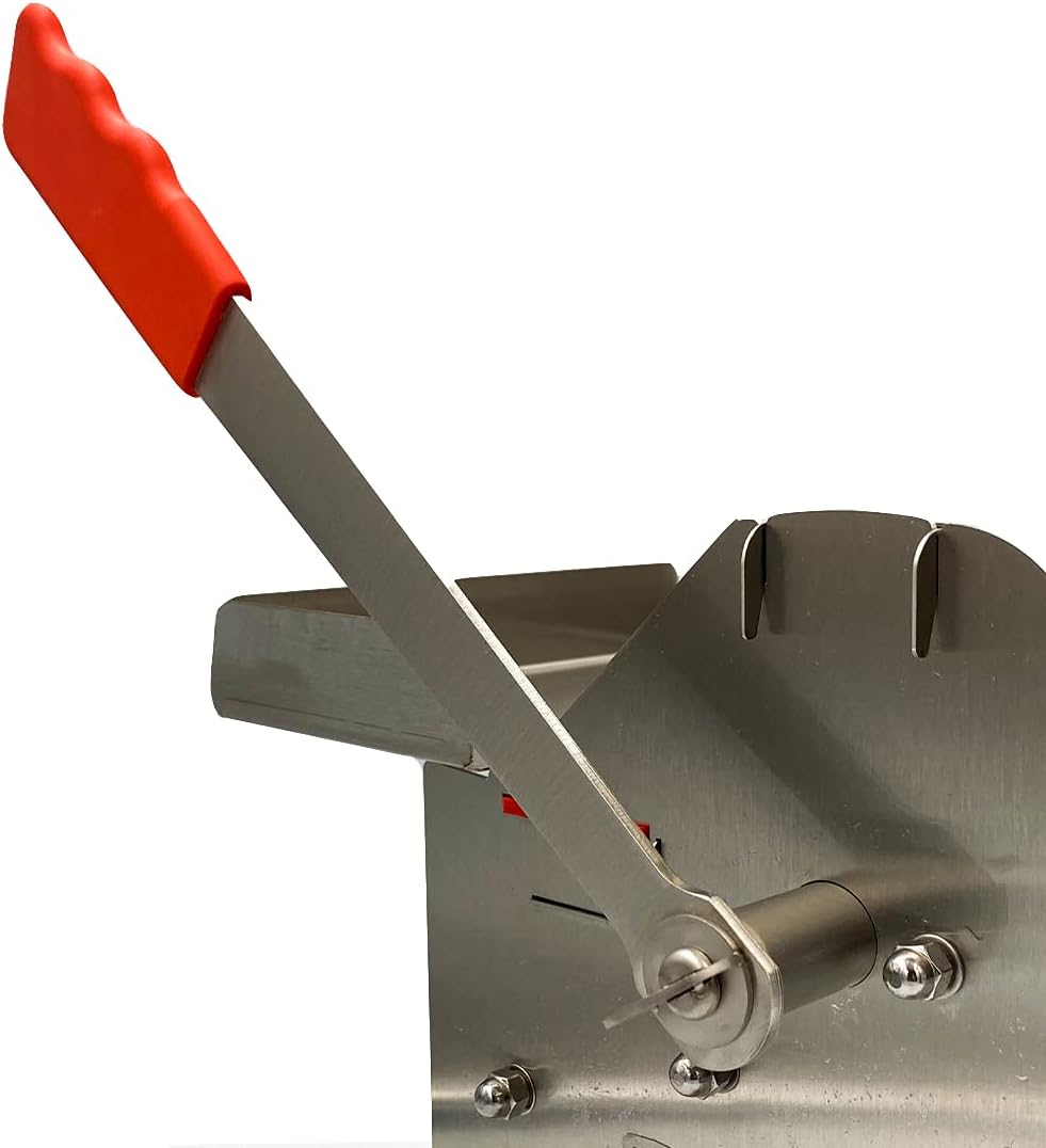 The Sausage Maker - Stainless Steel Deluxe Cherry Pitter - Heavy Duty Multi Pit Removal Tool - 5 at Once Capacity - Includes Catching Container