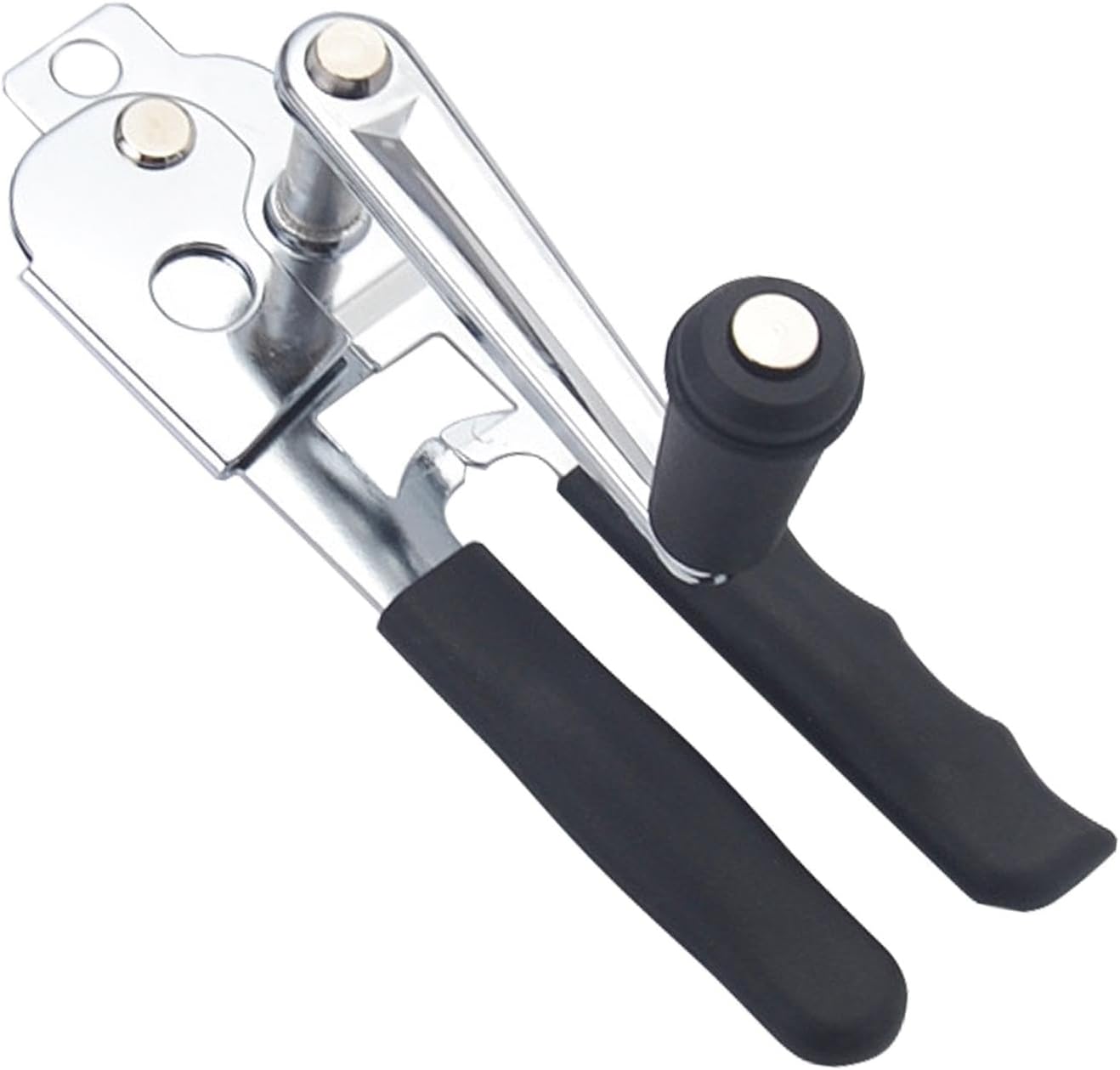 Can Opener, Heavy Duty Stainless Steel Manual Can Opener, Easy to Use With Grip Handle, Multifunctional Kitchen Tool(COLOR:Black)