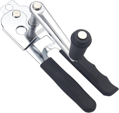 Can Opener, Heavy Duty Stainless Steel Manual Can Opener, Easy to Use With Grip Handle, Multifunctional Kitchen Tool(COLOR:Black)