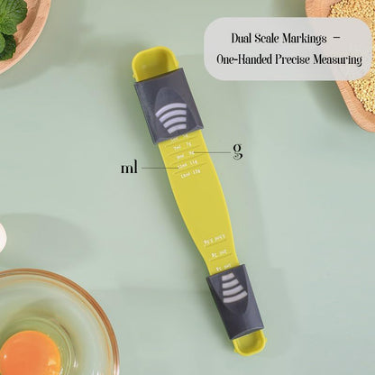 Adjustable Measuring Spoon ? 1g-13g & 1ml-13ml Precision Measuring Tool for Baking, Cooking, Meal Prep & Baby Formula ? BPA-Free Kitchen Gadget