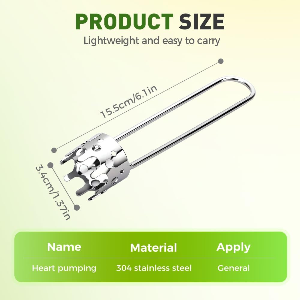 2 Pcs Fruit and Vegetable Corer Tool, Red Bell Pepper Seed Corer, Stainless Steel Apple Core Remover Kitchen Gadget for Pepper Pineapple Pear Apple Corer (A+B)