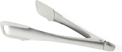 Calphalon Edge Tongs Set, 2-Piece Stainless Steel Kitchen Tongs Set with Silicone Heads, Includes 9-Inch & 12-Inch Heat-Resistant Locking Tongs for Cooking, Grilling & Serving