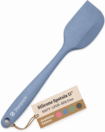 Starpack 'Scrape and Stir' Silicone Rubber Spatula Set (4-Piece) - LFGB Non Toxic, 600°F Heat Resistant, BPA-Free, One-Piece Kitchen Baking Spatulas - Dishwasher Safe for Nonstick Cookware Earthy Pink