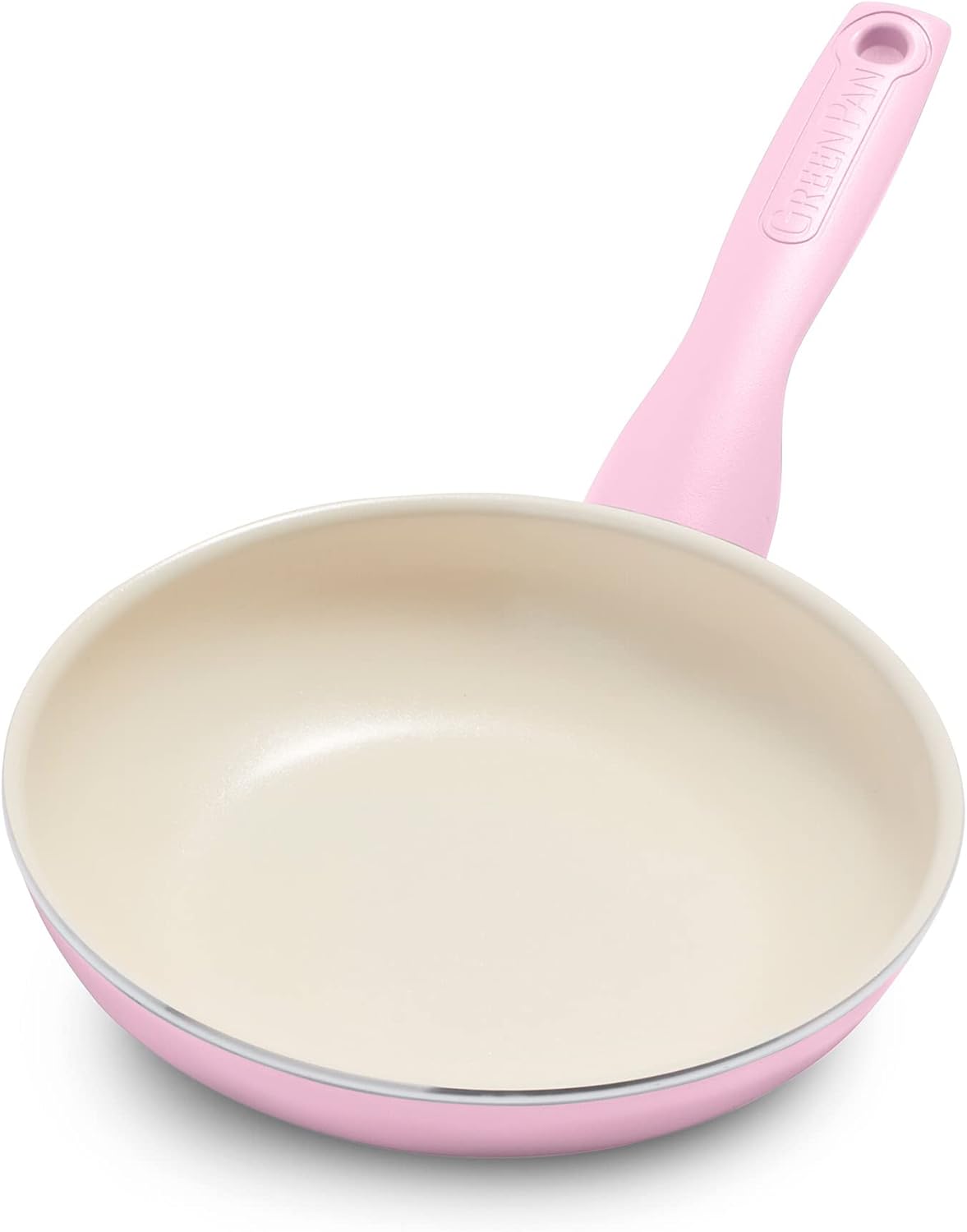 GreenPan Rio Healthy Ceramic Nonstick 8" Frying Pan Skillet and Silicone Spatula Set, Soft Grip Handle, Breaktfast Meal Set, PFAS-Free, Dishwasher Safe, Oven Safe, Oxford Blue
