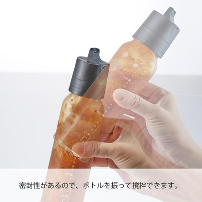 Hario One Touch Dressing Bottle, 240ml Pale Grey