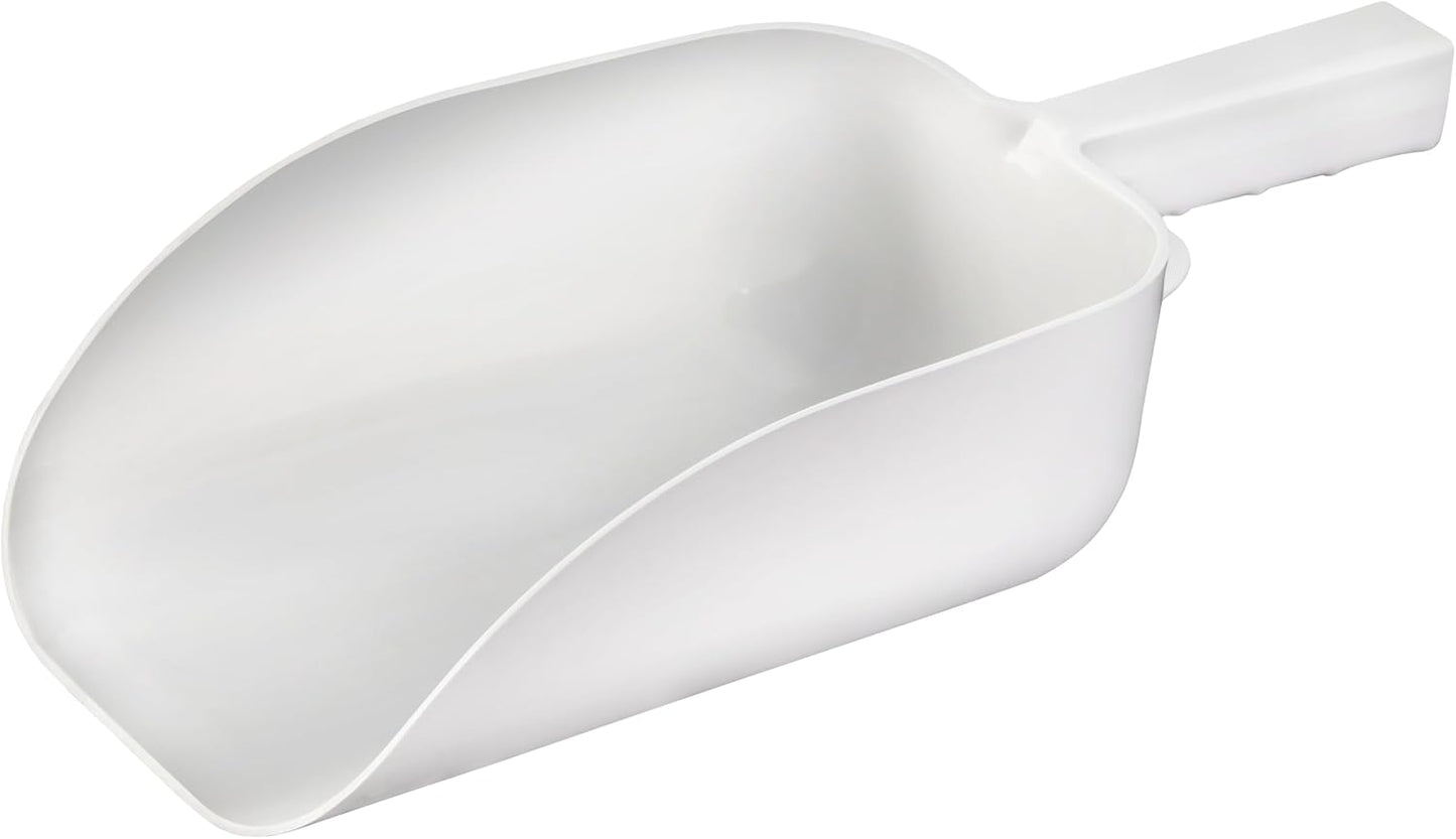 New Star Foodservice 34400 Polycarbonate Plastic Utility Ice Scoop, Clear, 12-Ounce