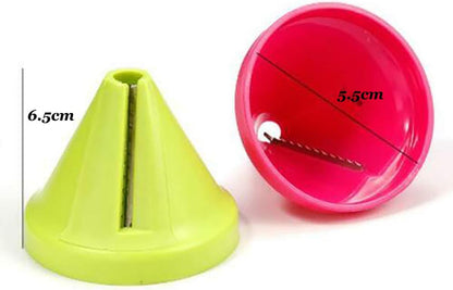 2Pcs Spiralizer Vegetable Slicers,Handheld Spiralizer Vegetable Fruit Spaghetti Zucchini Noodle Maker Grater Slicer Cutters,Kitchen Gadget Funnel Carrot Radish Cutter Shred Slicer Spiral Tools