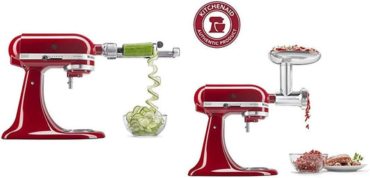 KitchenAid Fruit, Vegetable Spiralizer & Metal Food Grinder Attachments