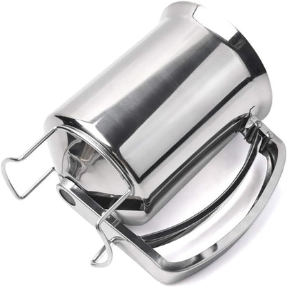 Handheld stainless steel batter dispenser, cupcake batter separator, baking tools (Size: 6.4 inches long x 4.1 inches wide)