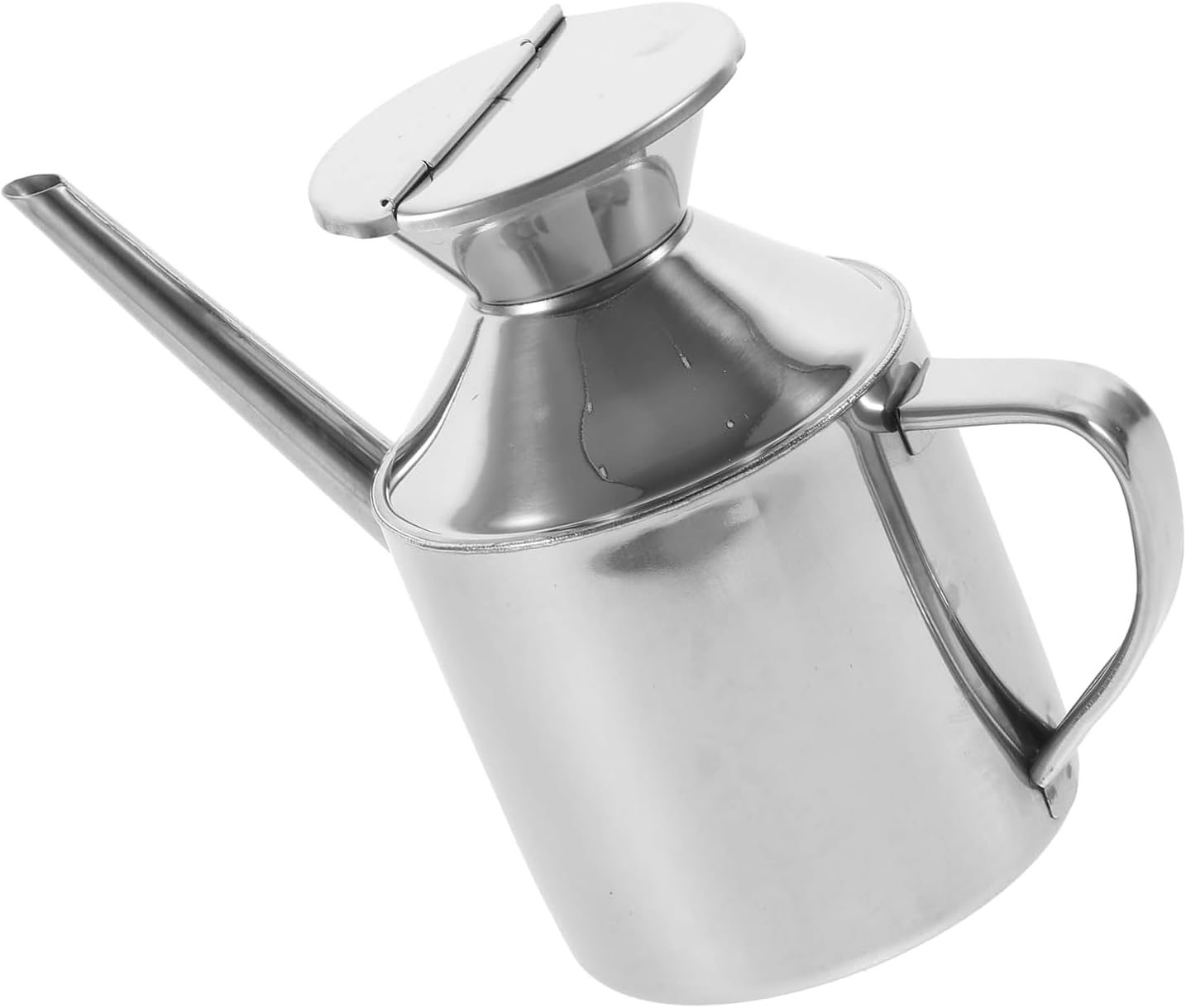 Stainless Steel Oil Dispenser Bottle Versatile Syrup and Soy Sauce Dispenser with Ergonomic Handle, Leak-Proof for Kitchen & Restaurant Use, Easy to Clean