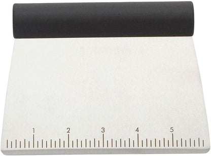 KitchenAid All Purpose Stainless Steel Dough Pastry Scraper/Chopper/Cutter with Measurement Scale, 6-Inch