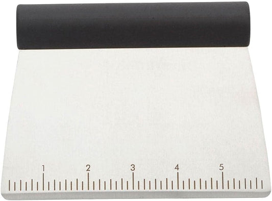 KitchenAid All Purpose Stainless Steel Dough Pastry Scraper/Chopper/Cutter with Measurement Scale, 6-Inch