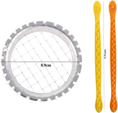 Leadigol 3PCS Eggs Cutter,Cutter Egg Chopper Hard Boiled Egg Slicers Fruit Cutter Fancy Cut Egg for Kitchen Accessories