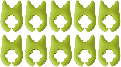 10Pcs Silicone Pot Clip Spoon Rest Silicone Assist Hot Handle Holder Kitchen Spoon Holder Steam Releaser for Pot Cooking Utensils Spoon Rest Kitchen Accessories Tools