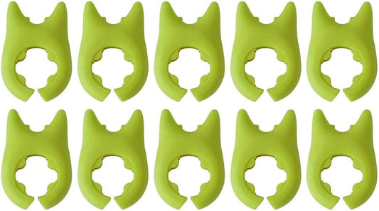 10Pcs Silicone Pot Clip Spoon Rest Silicone Assist Hot Handle Holder Kitchen Spoon Holder Steam Releaser for Pot Cooking Utensils Spoon Rest Kitchen Accessories Tools