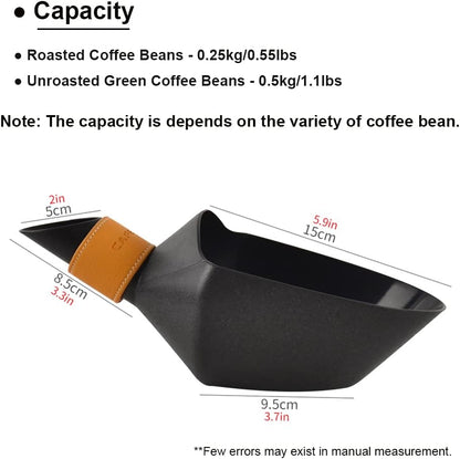 CAFEMASY Coffee Bean Shovel Scoop Coffee Beans Filling Scooper Plastic Coffee Bean Measuring Scoop