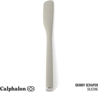 Calphalon Prime Scraper Set, 2-Piece Silicone Kitchen Scraper Set, Flexible Baking & Cooking Scrapers, Heat-Resistant Nonstick-Safe Tools with Ergonomic Handles, Navy