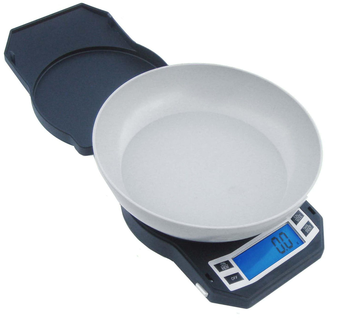 AWS Kitchen Pro 0.1g/0.001oz Precision Food Scale 5kg/11lb Digital Bowl Scale with Tempered Glass, | 2.72L Dishwasher-Safe Bowl, Tare, Timer, Clock & Room Temperature Display | Ultra Cooking Scale
