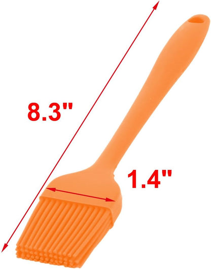 uxcell Silicone Family Bakery Cookie Cake Baking Tool Cream Butter Pastry Brush Pink