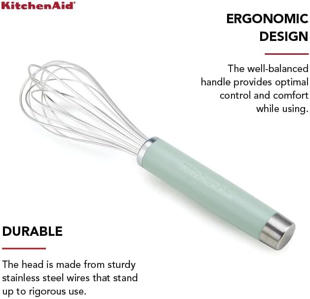 KitchenAid Gourmet Utility Whisk, 10.5-Inch, Matte Black