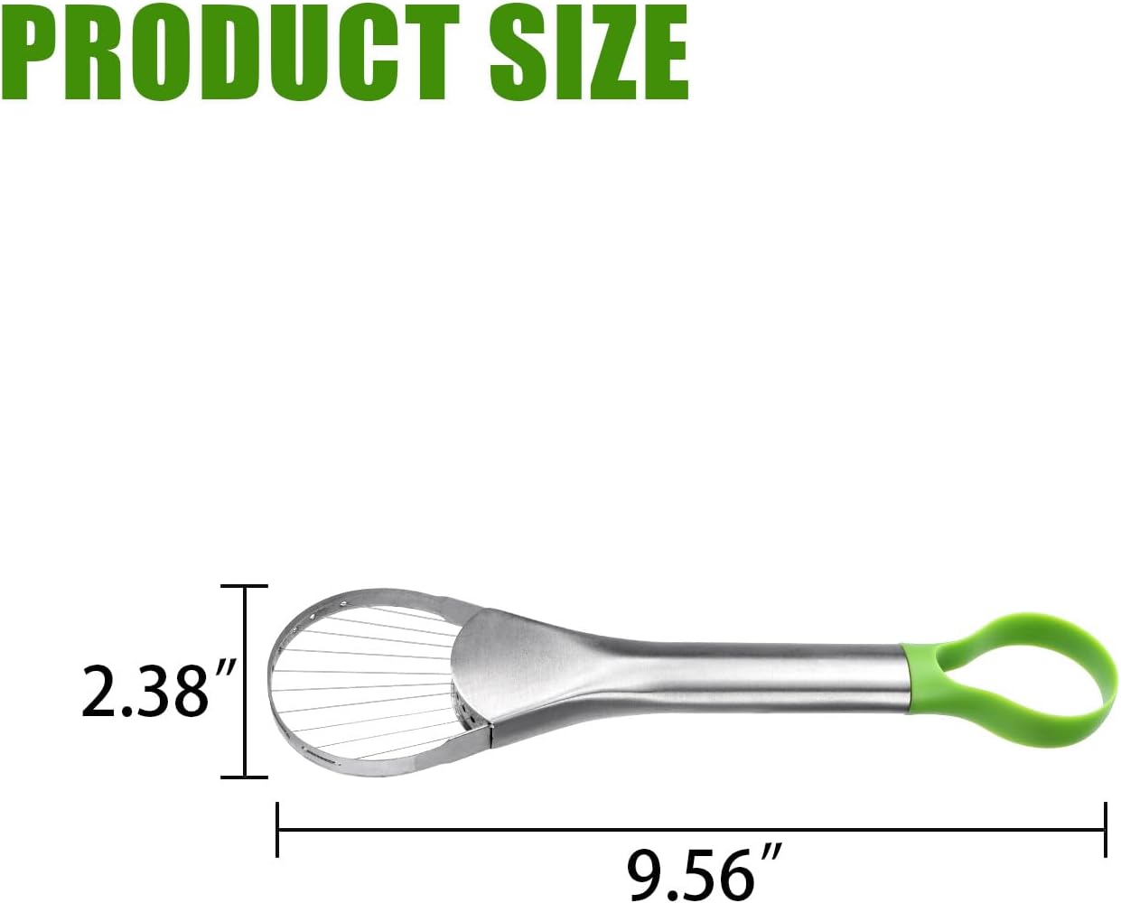 2-in-1 Avocado Pitter and Slicer, Well Made Stainless Efficient Kitchen Tool Dishwasher Safe for Hassle-Free Avocado Prep Sandwiches, Salads