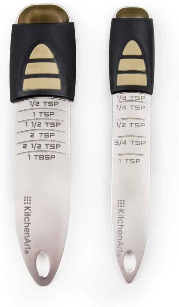 KitchenArt Baker’s Pro Adjust-A-Measure Set, 4-Piece, Satin