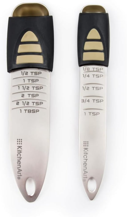 KitchenArt Baker’s Pro Adjust-A-Measure Set, 4-Piece, Satin