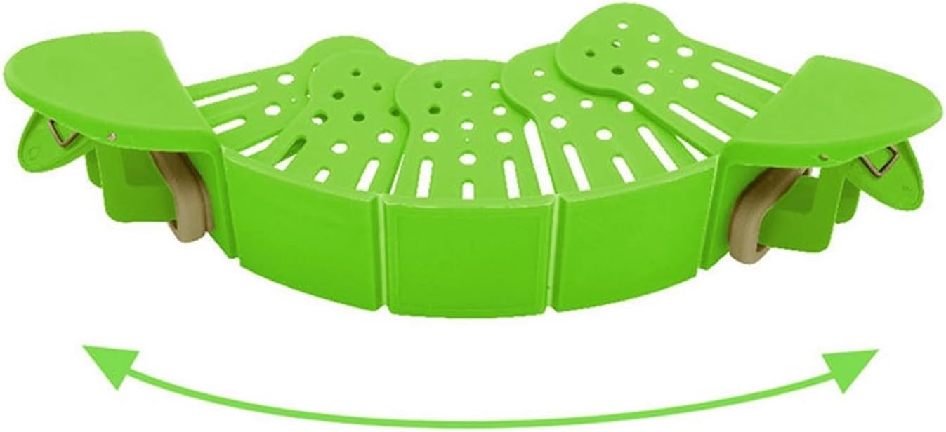 Generic NXCYZY Collapsible Clip On Strainer Silicone Pots And Pans, Heat Resistant Foldable Food Filter Strain Drainer Colander For Pasta, Vegetables, Must-Have Kitchen Essential