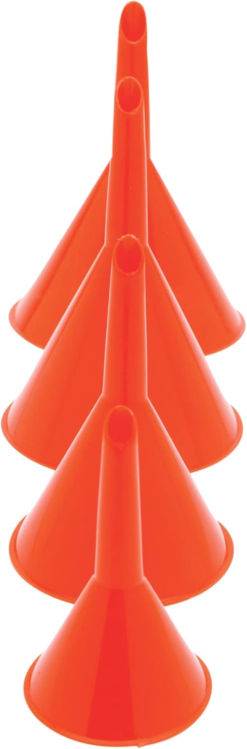 Performance Tool 1144 4-Piece Funnel, Plastic