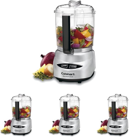 Cuisinart Mini Prep Plus Food Processor, 4 Cup, Brushed Stainless (Shiny)