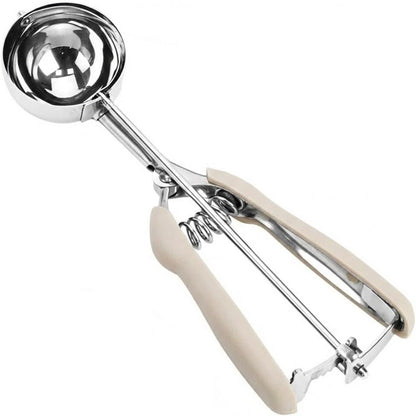 Ice Cream Scoop, 18/8 Stainless Steel Cookie Scoop, Cookie Scoops for Baking, 2 Tbsp/ 30 ml/ 1 oz Cookie Dough Scoop, Ice Cream Scooper with Trigger Release, Cookie Scooper for Baking
