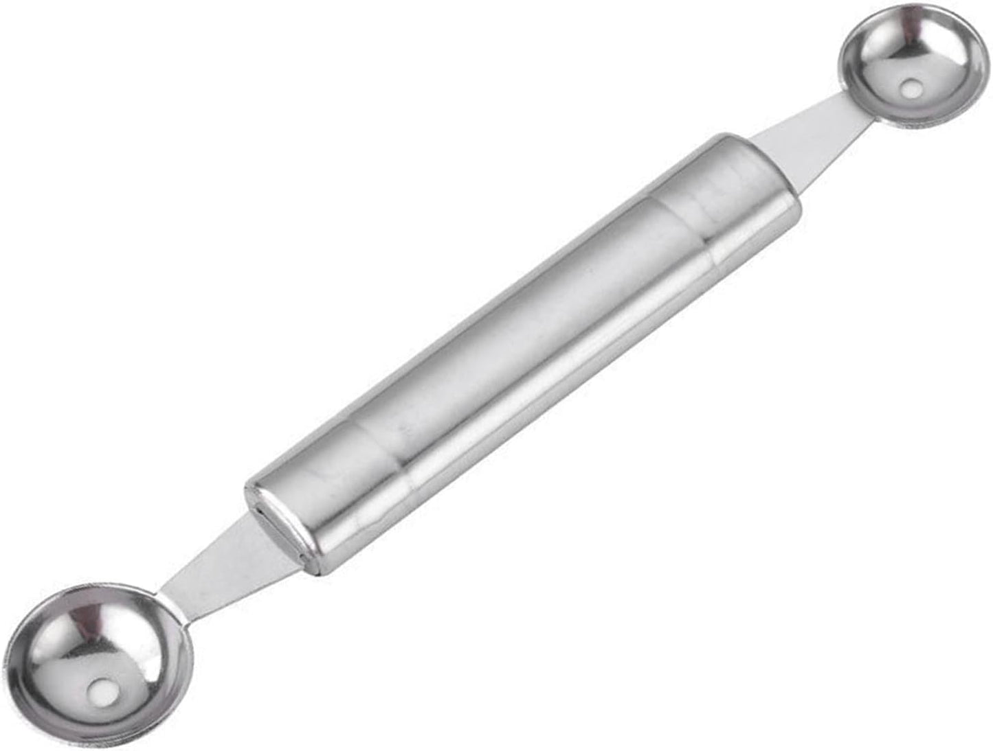 Double Melon Baller, Double Ended Headed Fruit Ice Cream Ball Spoon Stainless Steel Melon Baller Scoop for Watermelon, Ice Cream, Fruits, Meatball