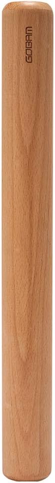 GOBAM Wood Rolling Pin, Small - Dough Roller for Pasta, Cookies, Pie, Pizza, Chapati, Fondant, Rolling Pins for Baking, Bread Making Tools and Supplies - 11 x 1.38 Inches