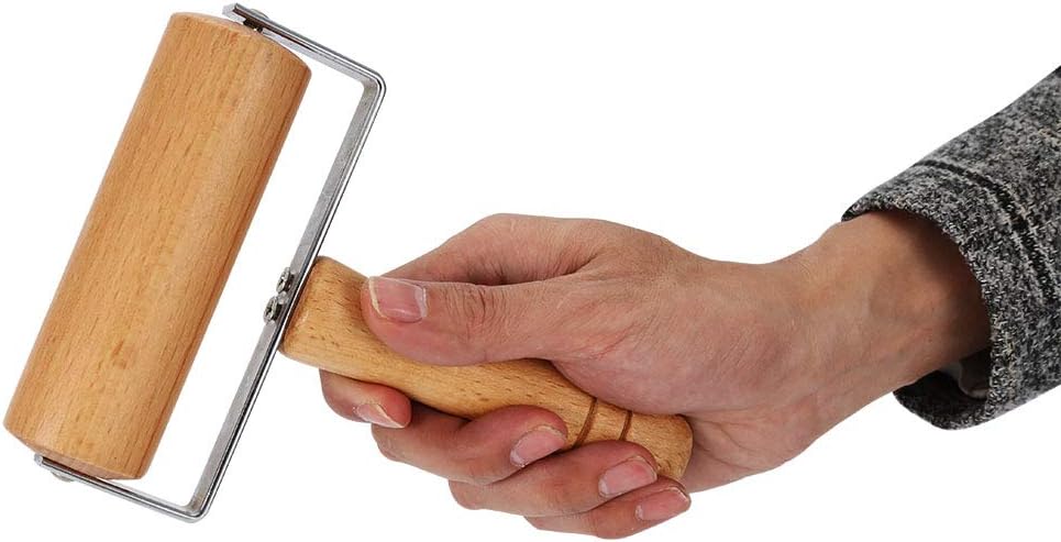 Watris Veiyi Small Rolling Pin, Wooden Dough Roller, Non-Stick Pizza Roller, Dough Baker Roller Set for Home Kitchen Baking Cooking(Type 2)…