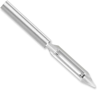 Rada Cutlery Vegetable Peeler (W232), 1.75" Stainless Steel Swiveling Blade, Black Handle