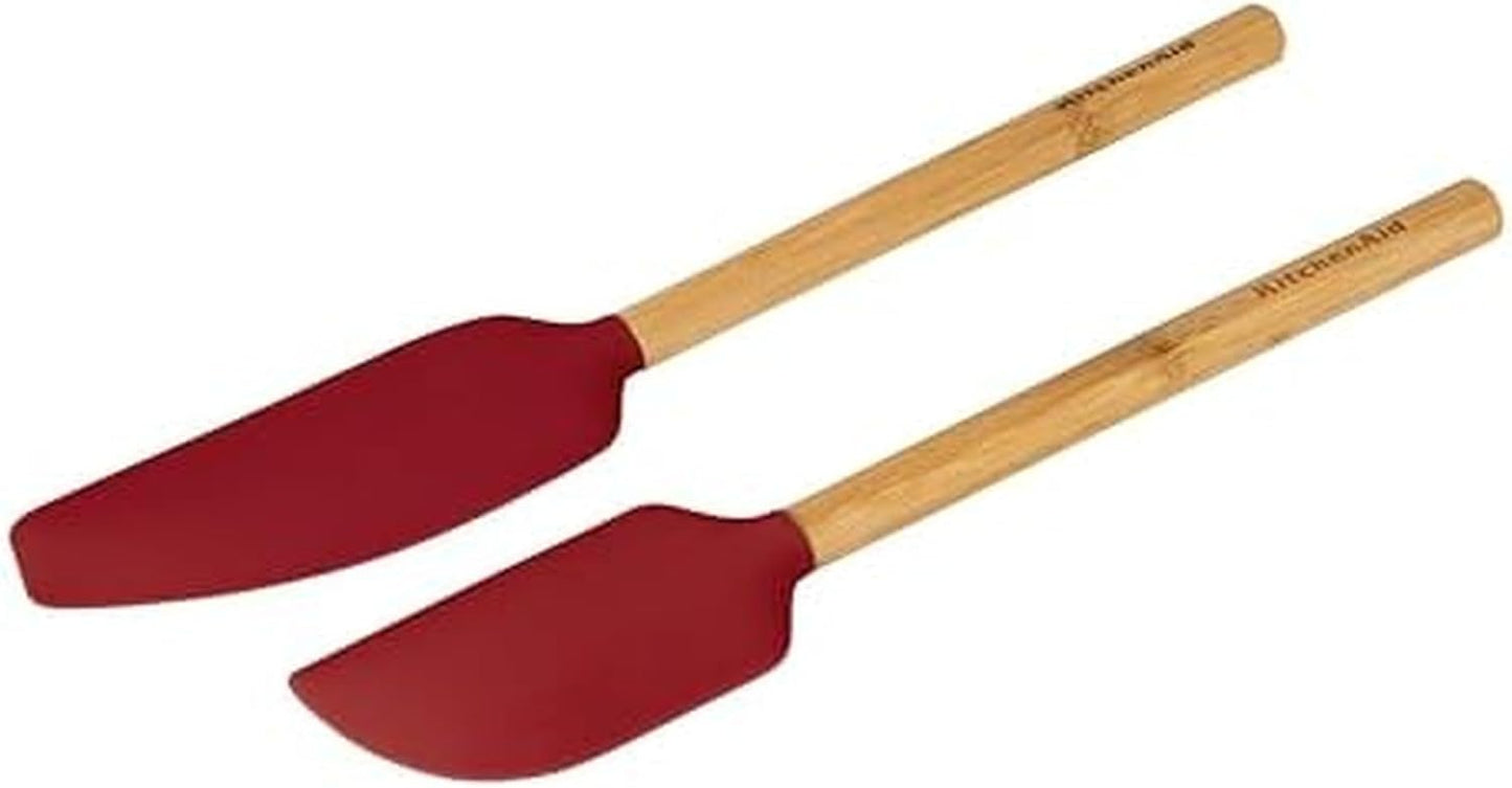 KitchenAid Bamboo Spatula Set, 2-Piece, Aqua Sky