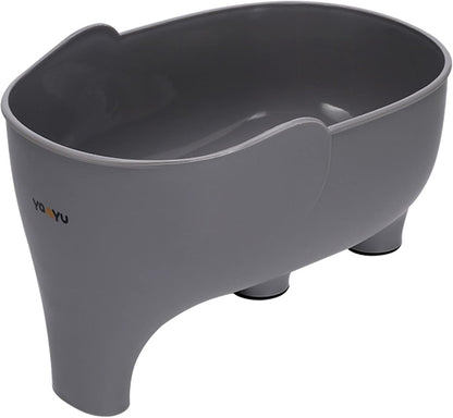 Vegetables Washing Basket Elephant Drainage Basket Fruit Basket for Draining Pasta Noodles Kitchen, PP Material, 22x14x10cm (Pink)