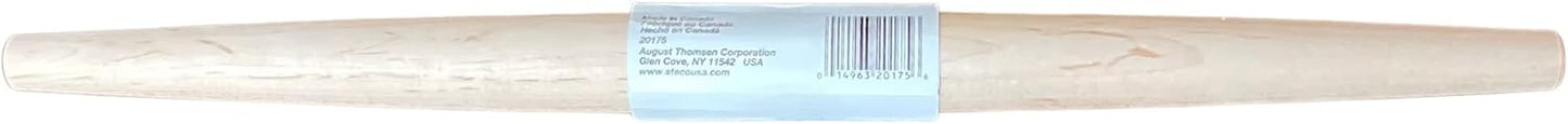 Ateco 20175 French Rolling Pin,20-Inches Long, Made of Solid Maple, Made in Canada