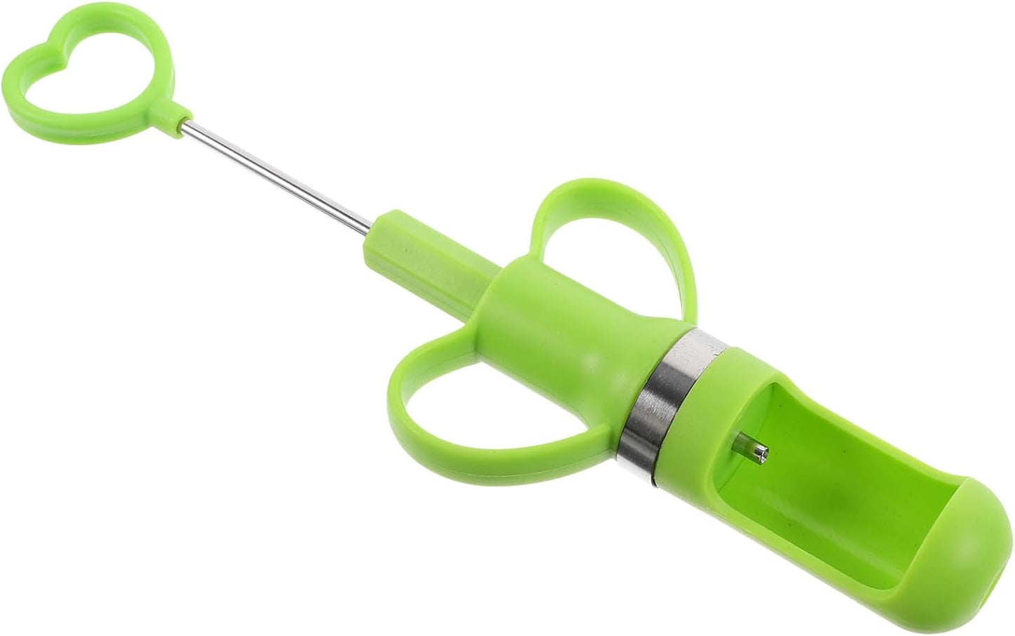 Generic Fruit Pitter Tool Fruit Core Remover Multifunctional Stainless Steel Cherry Core Remover with Long Handle for Kitchen and Home Use, Light Green