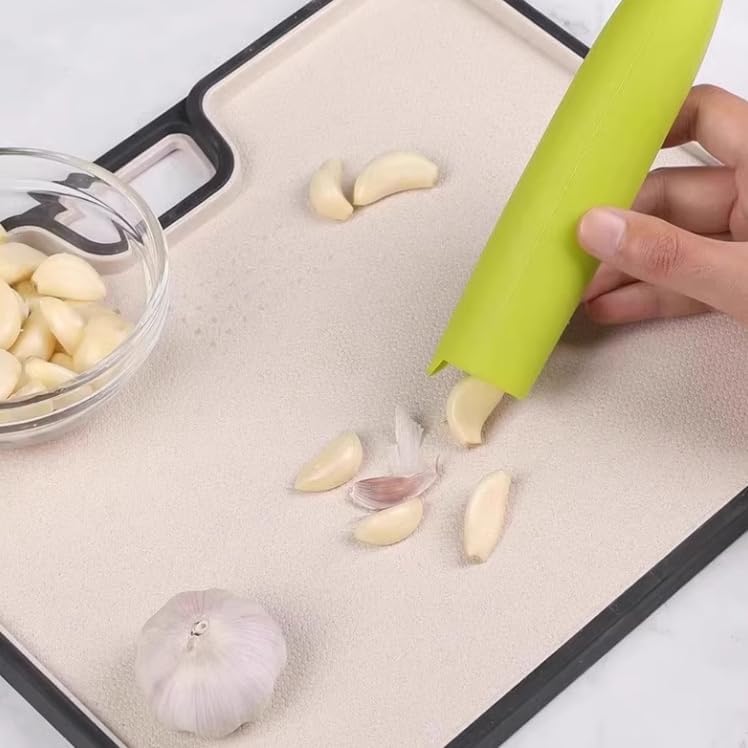 Garlic Peeler Tube, Silicone Garlic Roller, Easy to Peel Garlic Cloves, Useful Kitchen Tool for Garlic(3colors)