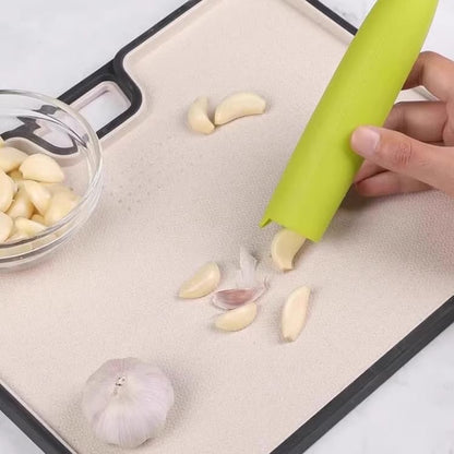 Garlic Peeler Tube, Silicone Garlic Roller, Easy to Peel Garlic Cloves, Useful Kitchen Tool for Garlic(3colors)