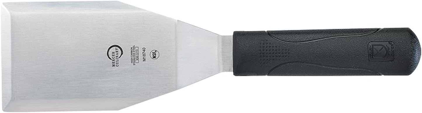 Mercer Culinary Millennia Bench Scraper, 5 7/8 Inch X 3 1/2 Inch Blade, Black Handle