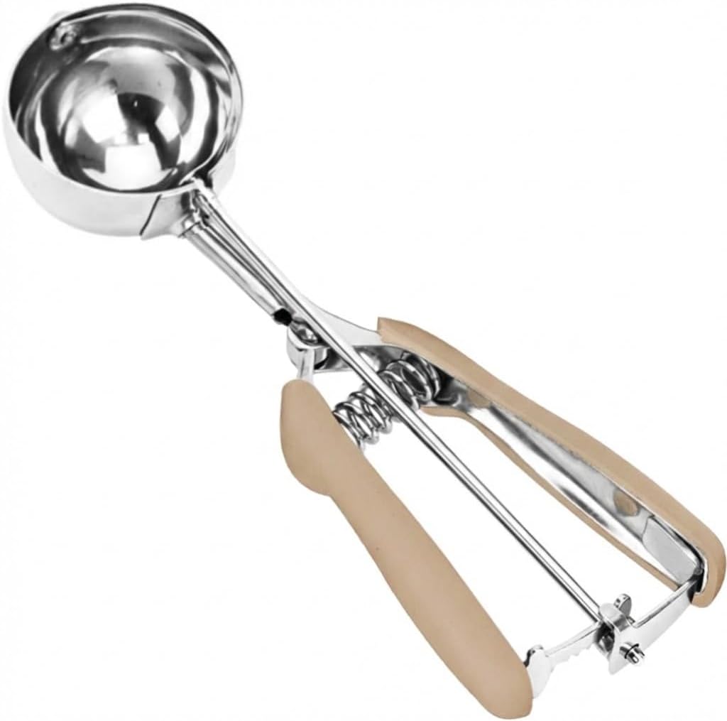 Ice Cream Scoop, 18/8 Stainless Steel Cookie Scoop, Cookie Scoops for Baking, 2 Tbsp/ 30 ml/ 1 oz Cookie Dough Scoop, Ice Cream Scooper with Trigger Release, Cookie Scooper for Baking
