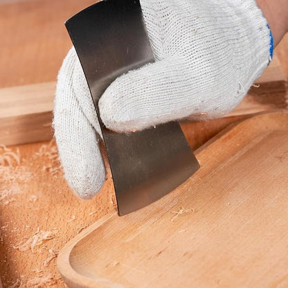 New Cabinet Scraper Cards and Cabinet Scraper Burnisher with 12 Piece Multi-Shaped Scraper Set Suitable for Various Small space and Small-Sized Tasks(HTCSCS13)