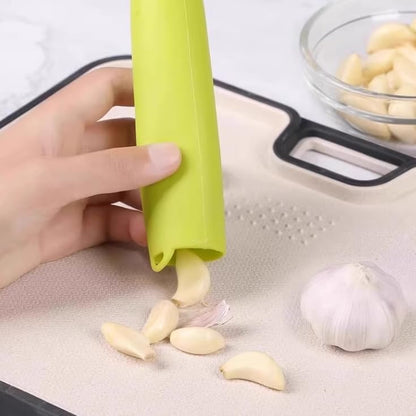 Garlic Peeler Tube, Silicone Garlic Roller, Easy to Peel Garlic Cloves, Useful Kitchen Tool for Garlic(3colors)